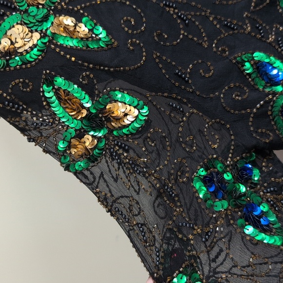 Stenay Women's Vintage Silk Beaded Blouse Size Medium - Picture 14 of 14